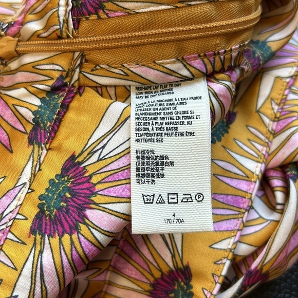 FREE PEOPLE Normani Bias Floral Printed Midi Skirt Drapey in Honey Size 4 NEW - Picture 11 of 15